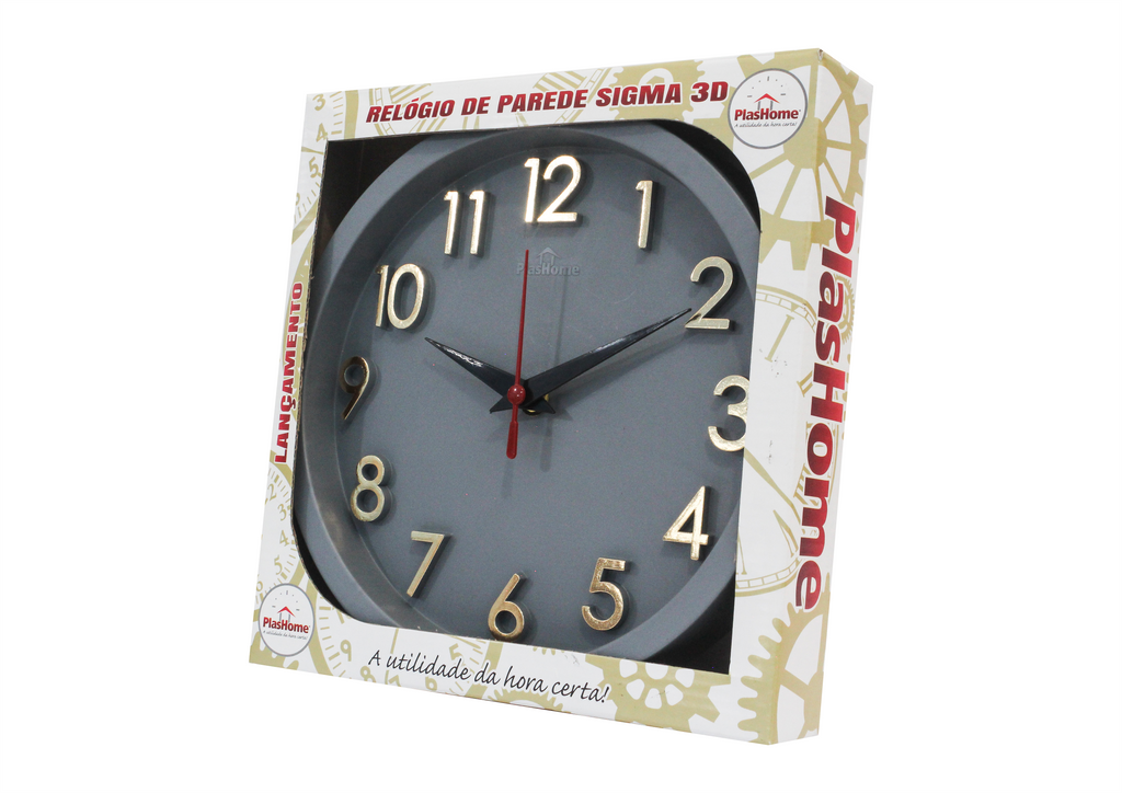 SIGMA 3D REDONDO Dourado Cinza