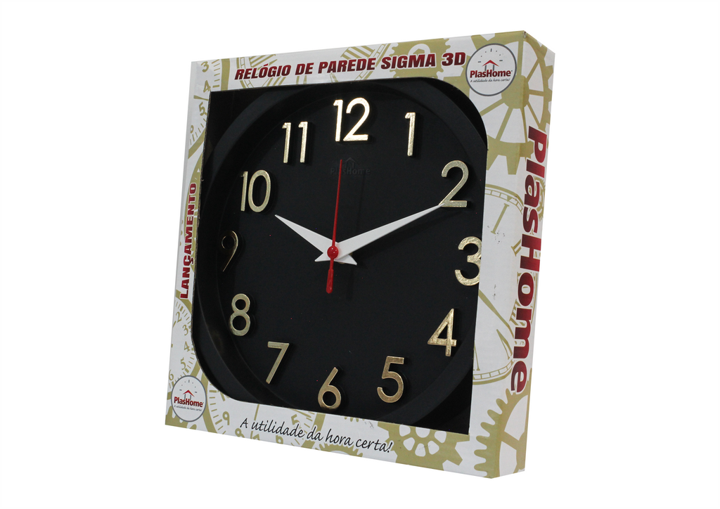 SIGMA 3D REDONDO Dourado Preto