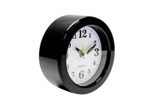 RELOGIO DE MESA DESPERTADOR REDONDO PRETO