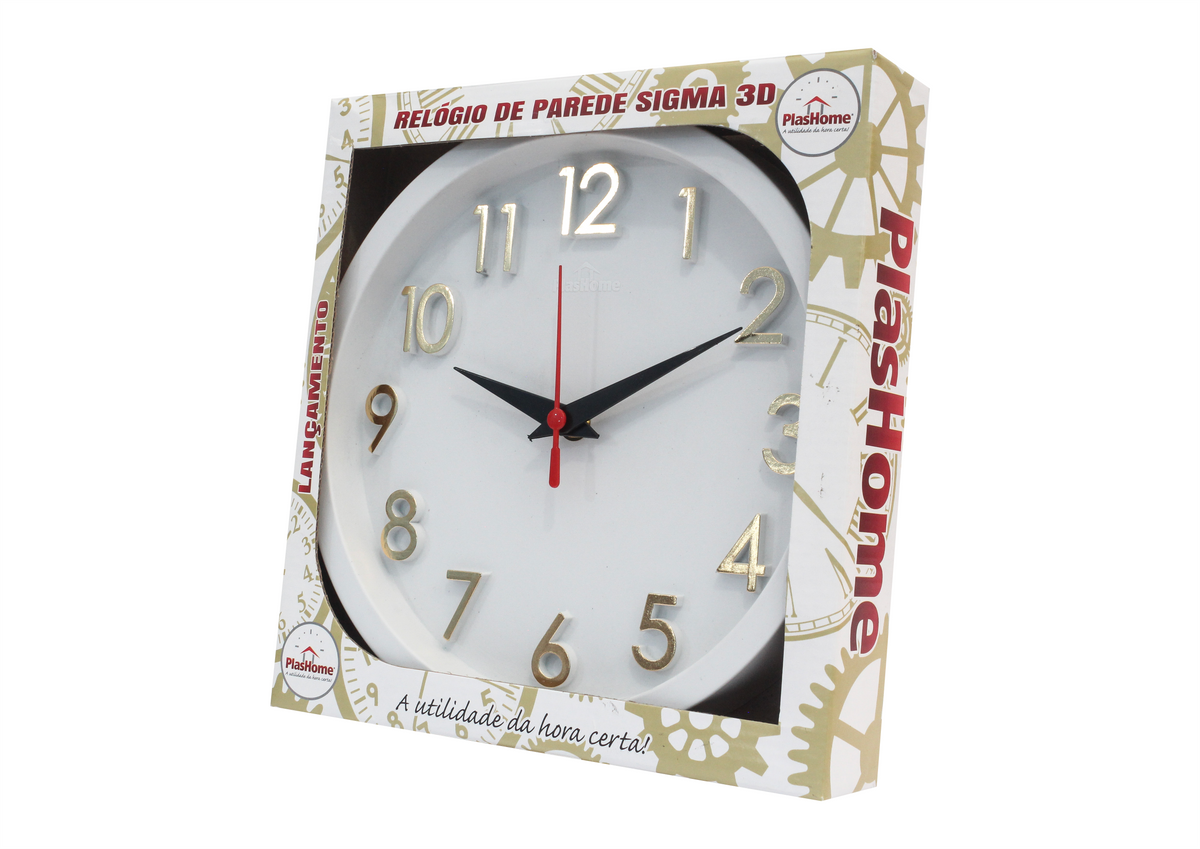 SIGMA 3D REDONDO Dourado Branco