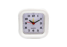 RELOGIO DE MESA DESPERTADOR QUADRADO BRANCO