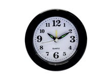 RELOGIO DE MESA DESPERTADOR REDONDO PRETO