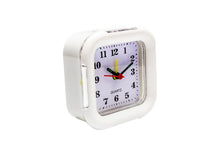 RELOGIO DE MESA DESPERTADOR QUADRADO BRANCO