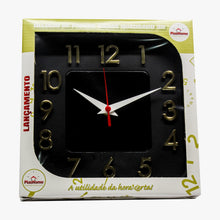 Relógio 3D Sigma Quadrado Dourado Gratidão