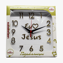 Relógio 3D Sigma Quadrado Dourado Jesus
