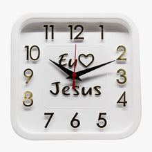 Relógio 3D Sigma Quadrado Dourado Jesus