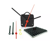 Mecanismos Relógio Parede 13mm Tic tac ou continua Maquininha Kit com 12 unidades