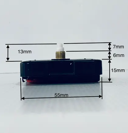 Mecanismos Relógio Parede 13mm Tic tac ou continua Maquininha Kit com 12 unidades